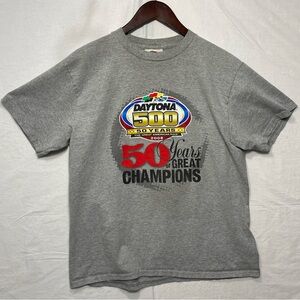 NASCAR Daytona 500 50 Years T Shirt Large 2008 Winners Circle Racing Champions